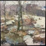 Adrianov Winter in the forest Abundant Waters