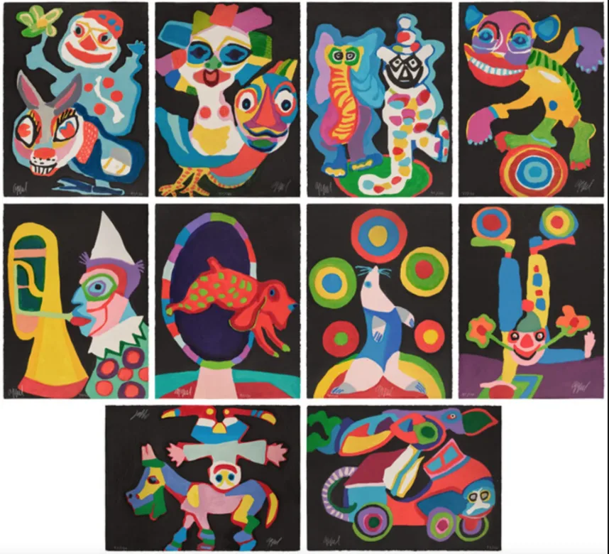 Karel Appel, titled Circus (Volume I), created in 1978