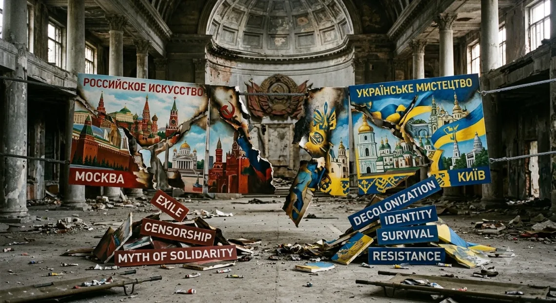 Russian and Ukrainian art separated